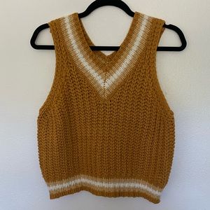 Mustard Yellow Sweater Vest